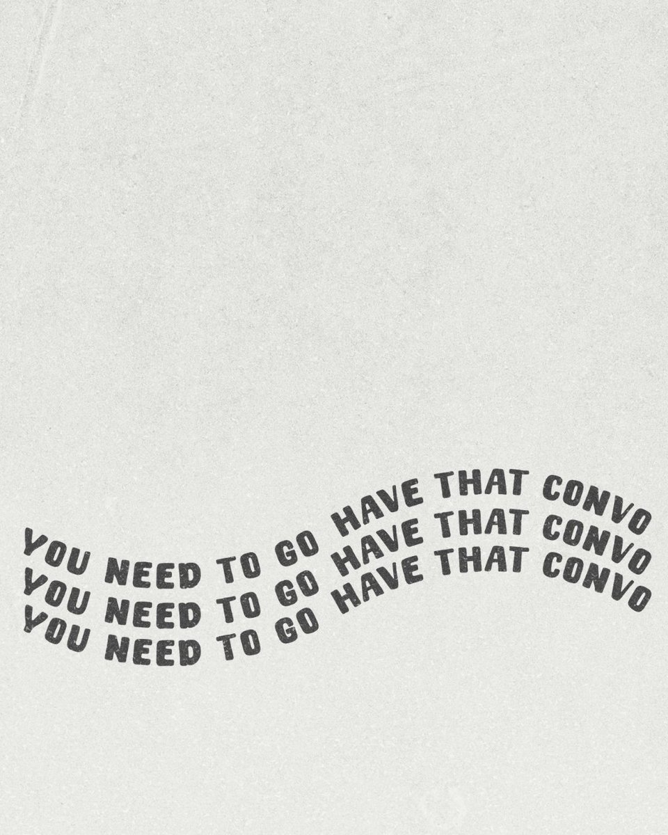 tag the person you need to have a convo with 👇