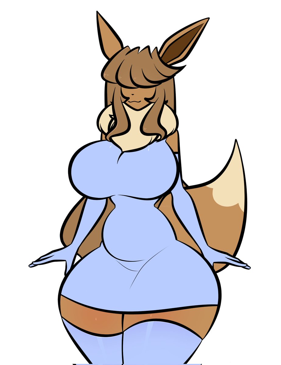 Eevee
no name yet, but she's a single mother with 5 children and an egg yet to hatch

#pokemon #oc