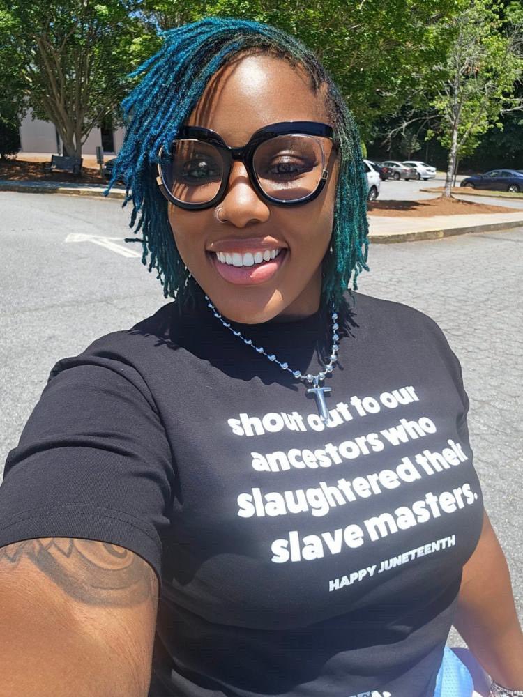 OpenSeasonCM's tweet image. Juneteenth is around the corner! What are you wearing for the celebration? Don’t worry, we have the perfect shirt😏 link in bio