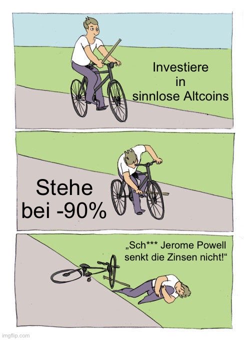 Die negative Stimmung kommt übrigens in erster Linie von enttäuschten Altcoin Investoren