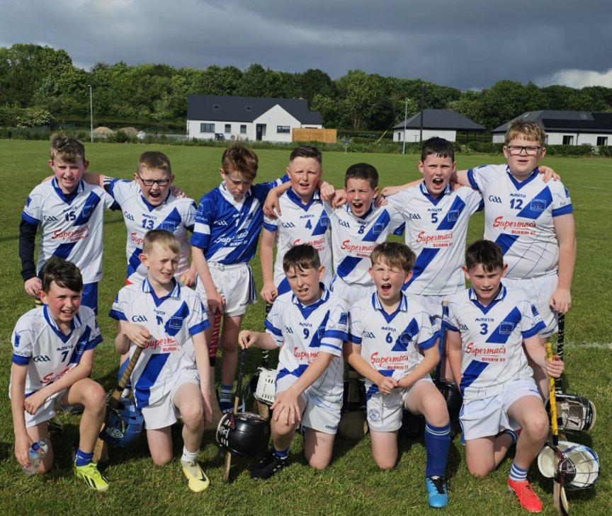 Our under 11 boys who traveled to Borris to compete in their hurling blitz on Saturday. Well done lads.