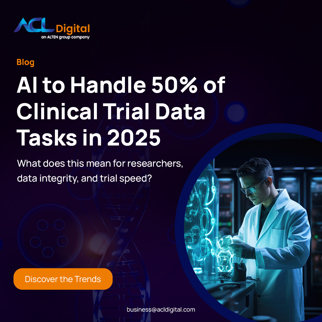 Advancements in AI, blockchain, and digital tools are transforming clinical trials — improving data accuracy, streamlining processes, and ensuring regulatory compliance.

Explore the 2025 trends with ACL Digital: lnkd.in/gETU7w6w

#ClinicalTrials #LifeSciences