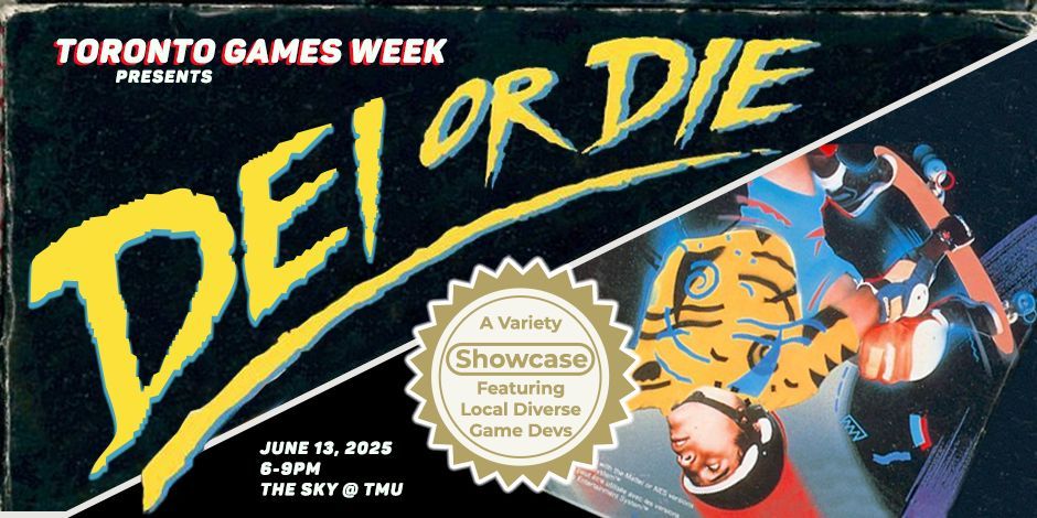 In a world that is increasingly hostile to the idea of DEI, we're here to show you why it has never been more relevant to our industry. Featuring demos, art, micro-talks by local game devs! #TGW25

Sign up to present:
forms.gle/dpQhrxWvB7W5JE…

🗓️ June 13
🎟️ torontogamesweek.eventbrite.com