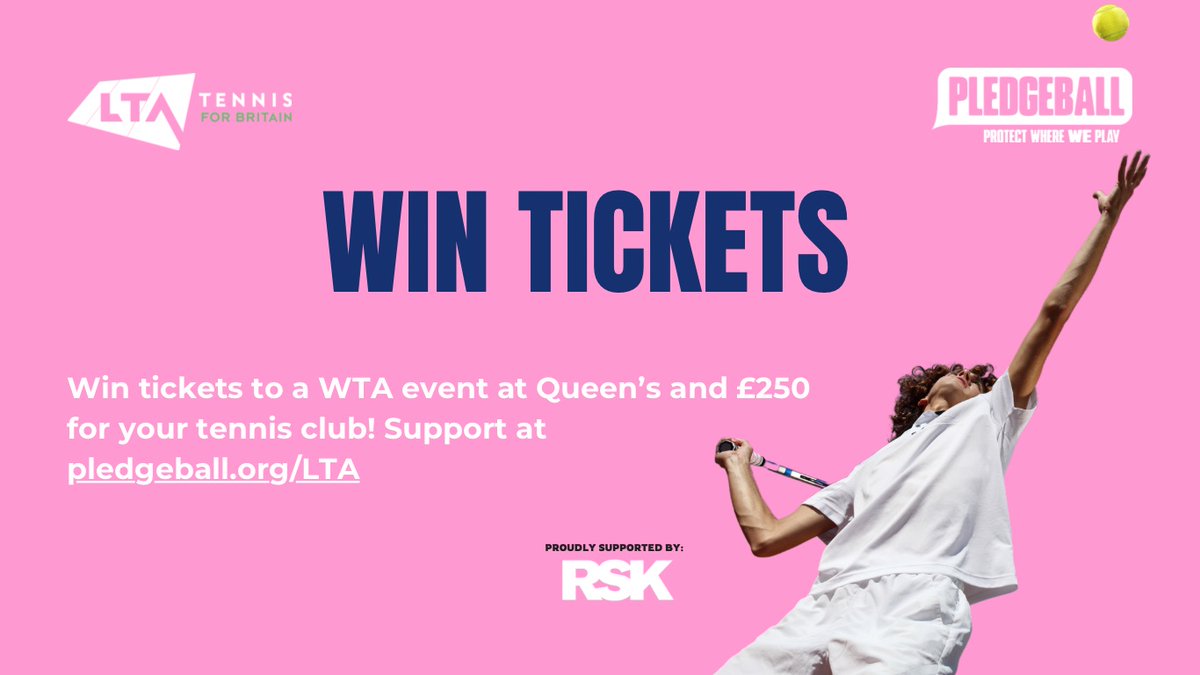 The LTA Pledgeball League is back!

🎾 Choose your local tennis venue
🌍 Make eco-friendly pledges
🥇 Help them climb the LTA Pledgeball League

➡️ Pledge now: pledgeball.org/lta

#Sustainability #Tennis #LTA