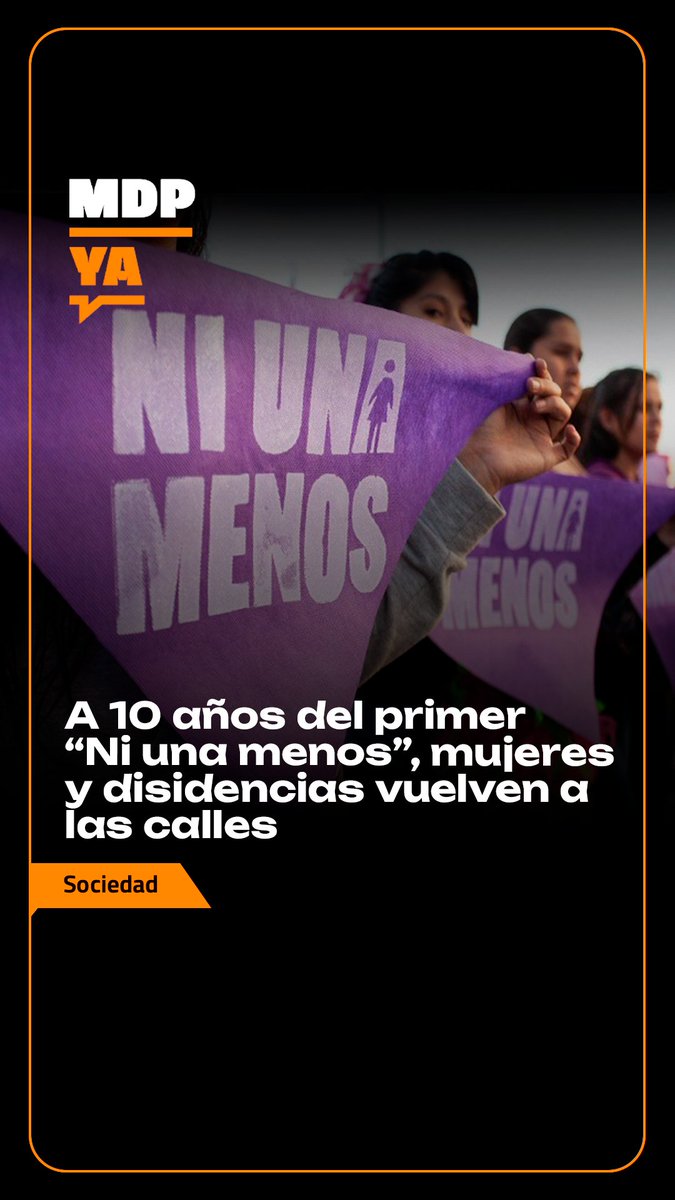 #MARDELPLATA Este martes 3 de junio el lugar de encuentro será en Yrigoyen y Luro, a las 16.30. La marcha será a las 18. Habrá expresiones artísticas para poner el foco en donde es preciso: la violencia machista.

MÁS INFO 👇🏼
mdpya.com.ar/a-10-anos-del-…