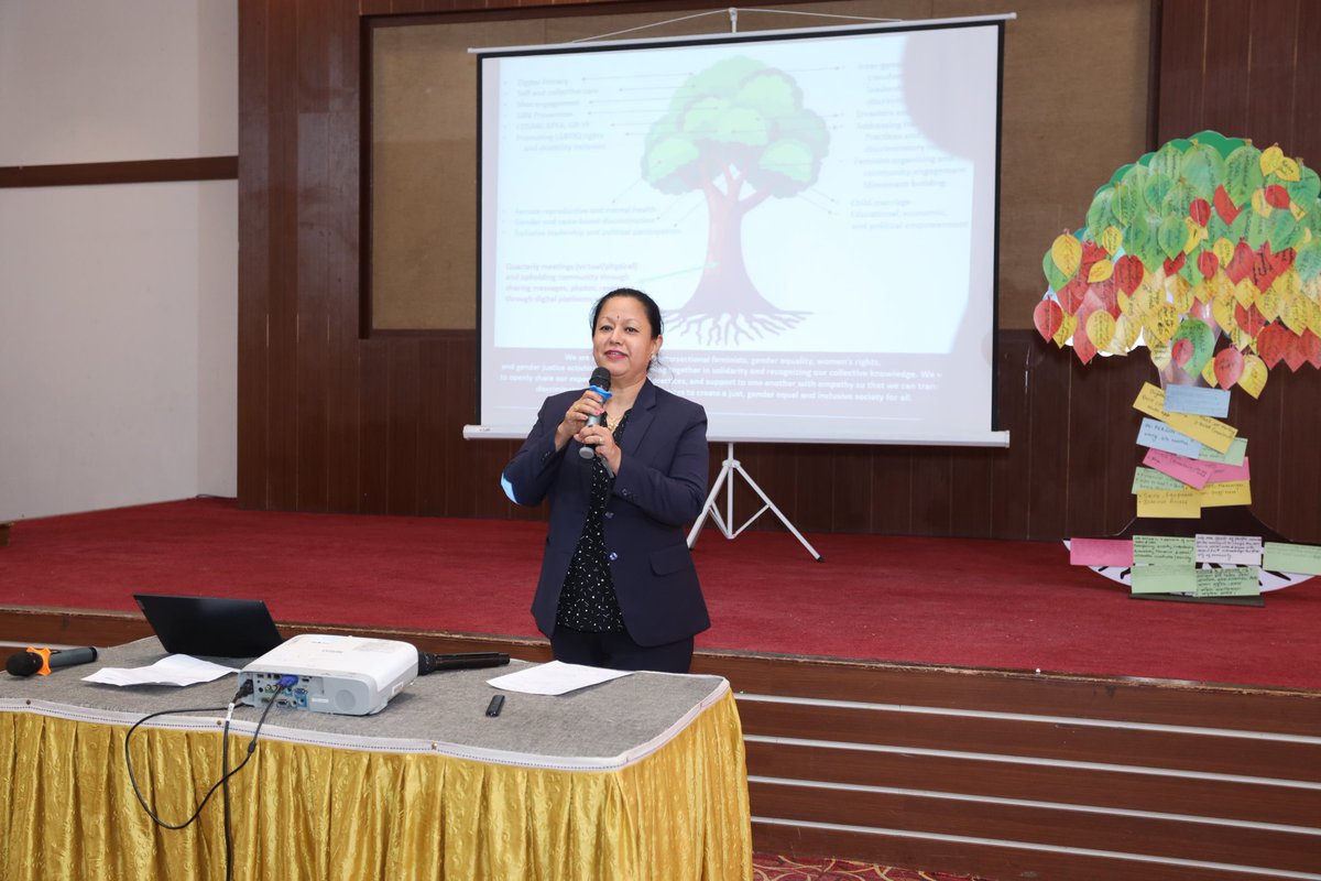 26 CSOs came together under #HamroSahas—by #UNWomen &amp; FCDO <a href="/UKinNepal/">UK in Nepal 🇬🇧🇳🇵</a> —2 design #CommunityOfPractice for shared learning, dialogue &amp; action on #GenderEquality. From shared values to collective action, it was powerful step toward feminist movement building &amp; social norm change.