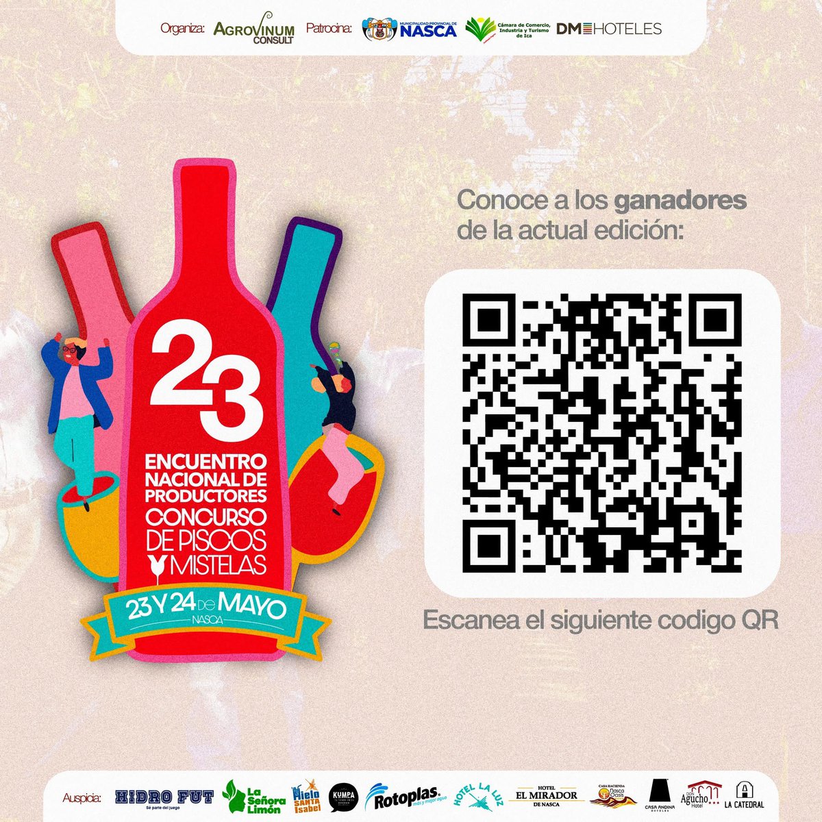 _camaradeica's tweet photo. 🏅 GANADORES 23° ENCUENTRO NACIONAL DE PRODUCTORES DE PISCO - CONCURSO DE PISCOS Y MISTELAS 

Con mucha emoción les compartimos los resultados de nuestra edición más actual ✨

📌Ingresando al siguiente link: 

https://t.co/8Al9XE4Rmj https://t.co/tb8dd26jT2