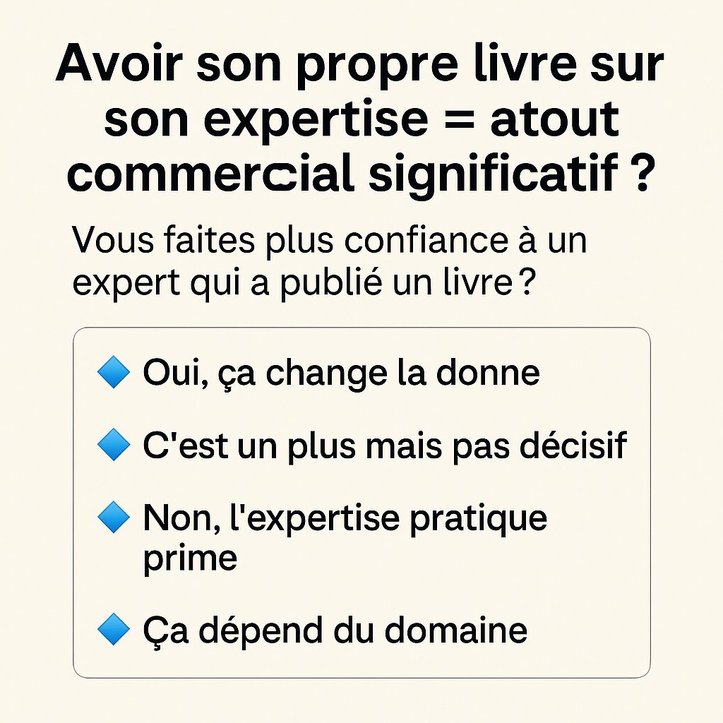 Question pour vous 👇
Je synthétiserai vos commentaires la semaine prochaine ! RT appreciated 🙏

#livre #consultant #experts #autoedition
