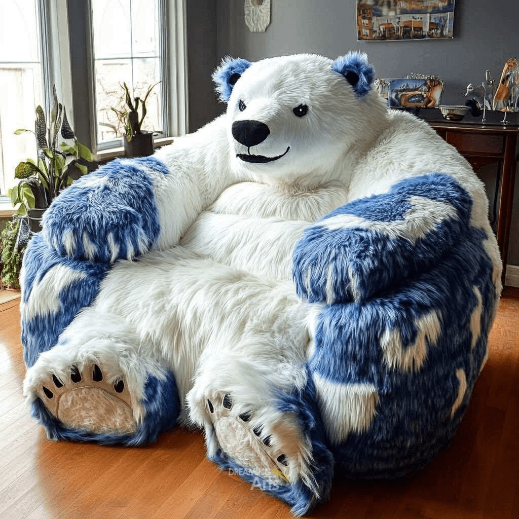 Giant Bear Armchairs: Snuggle into the Cosiest Trend