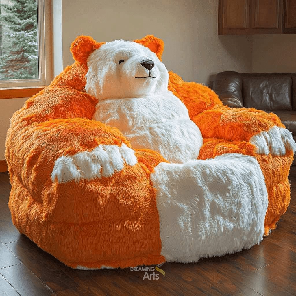 Giant Bear Armchairs: Snuggle into the Cosiest Trend