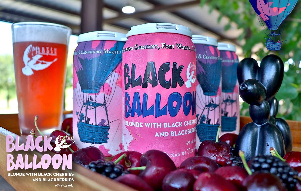 MartinHouseBrew's tweet image. Brand new seasonal going out into the world this week. Black Balloon 6% - Blonde with Black Cherries and Blackberries. Crisp, dry, fruity, solid. 6packs should start popping up near you soon. Come back tomorrow for part II of the new beers this week. Cheers!