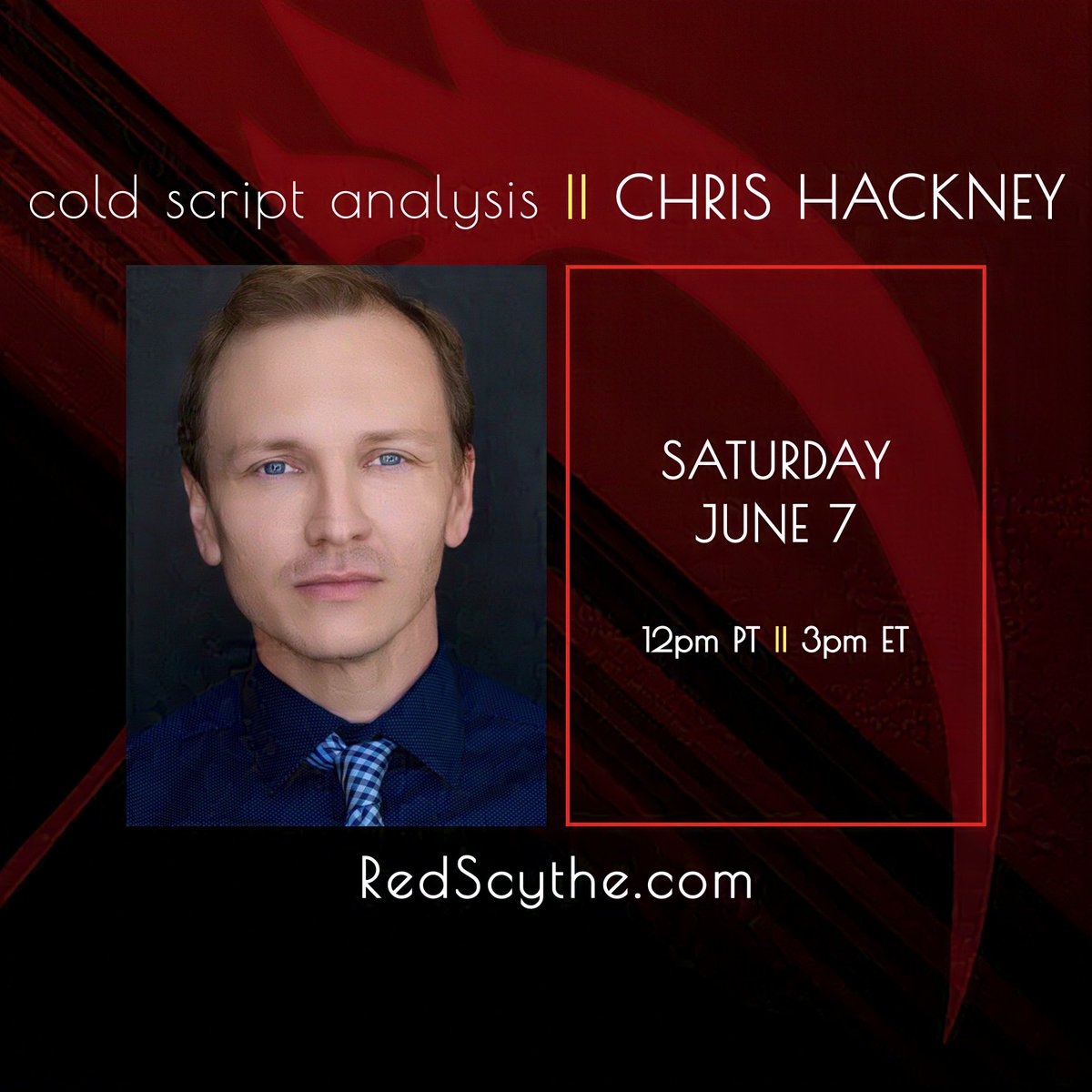 Red Scythe Studio (@redscythestudio) on Twitter photo Script analysis is fundamental in illustrating the craft as a storytelling medium.
In order to give an authentic, compelling performance, the actor *MUST* know the moment/story in which they inhabit.
Strengthen this skill with <a href="/ChrisHackneyGGK/">Chris Hackney @ Bold Matsuri</a> this Saturday. 💪😤 Script analysis is fundamental in illustrating the craft as a storytelling medium.
In order to give an authentic, compelling performance, the actor *MUST* know the moment/story in which they inhabit.
Strengthen this skill with <a href="/ChrisHackneyGGK/">Chris Hackney @ Bold Matsuri</a> this Saturday. 💪😤