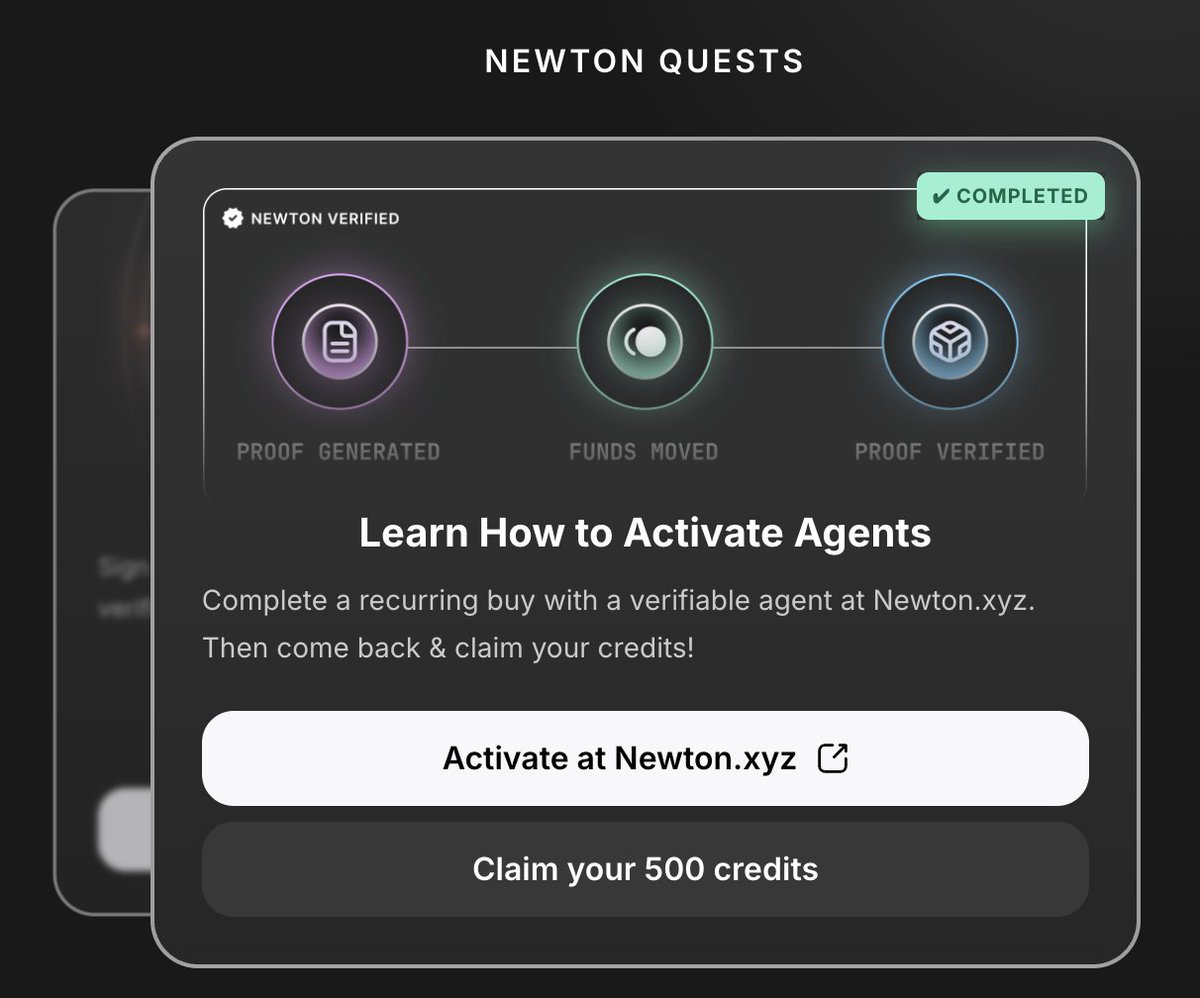 If I can activate and set up the recurring agent on <a href="/MagicNewton/">Newton</a>, trust me… you can too. Get it running, grab your 500 credits, and let smart agents do the heavy lifting.

📊 AI-powered. Transparent. Always working.
It’s DeFi, minus the chaos.