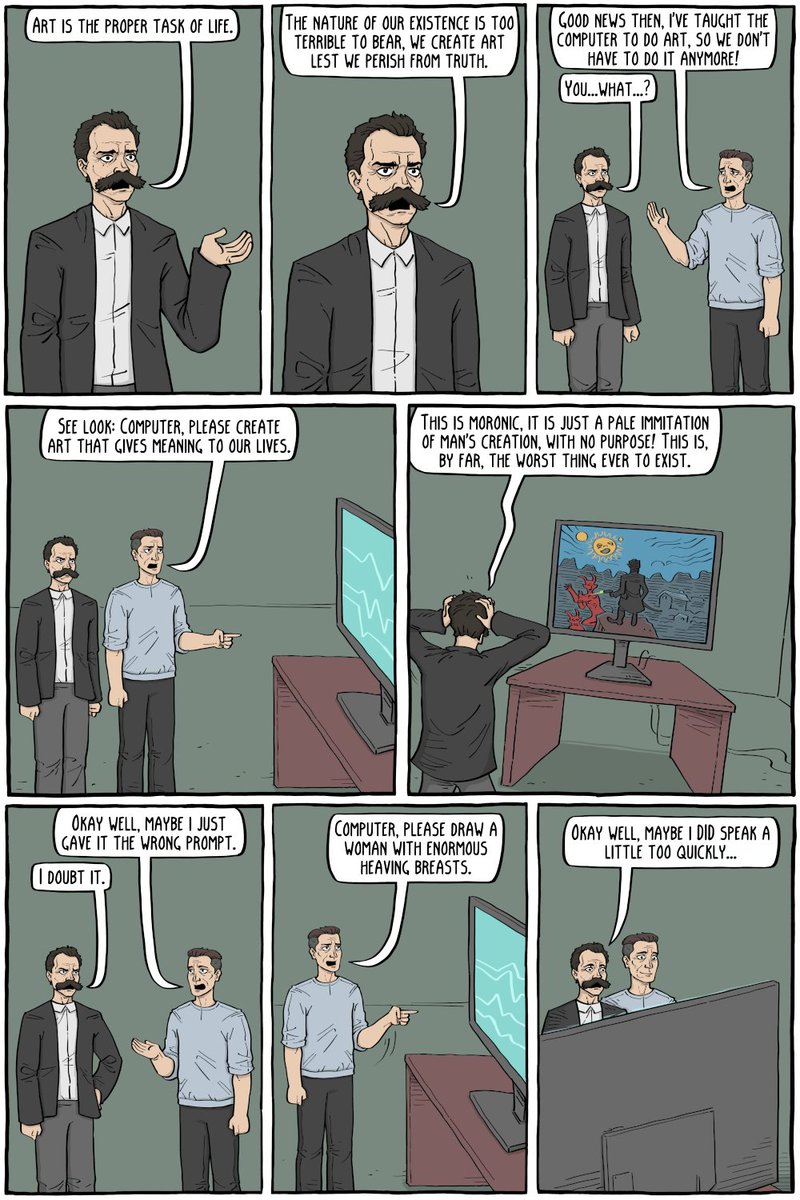 existentialcoms's tweet image. Nietzsche Discovers AI Art
existentialcomics.com/comic/605