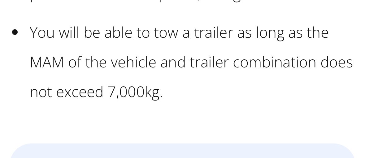 New tow laws to be relaxed. Wonder how many new car transporters will pop up now seeing as you’ll be allowed to tow pretty much anything. My car weighs 1425kg means I can tow anything upto 5.5Ton right? 🤣