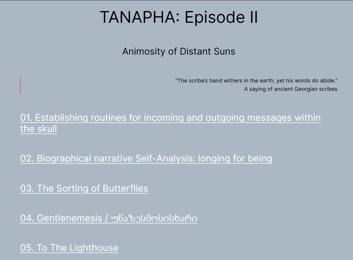 dillatext's tweet image. I’ve been thinking about this for a long time, and the example of @saintsoftness encouraged me. At the link below is the second episode of TANAPHA, which I’ve decided to toss into the oblivion of the internet.