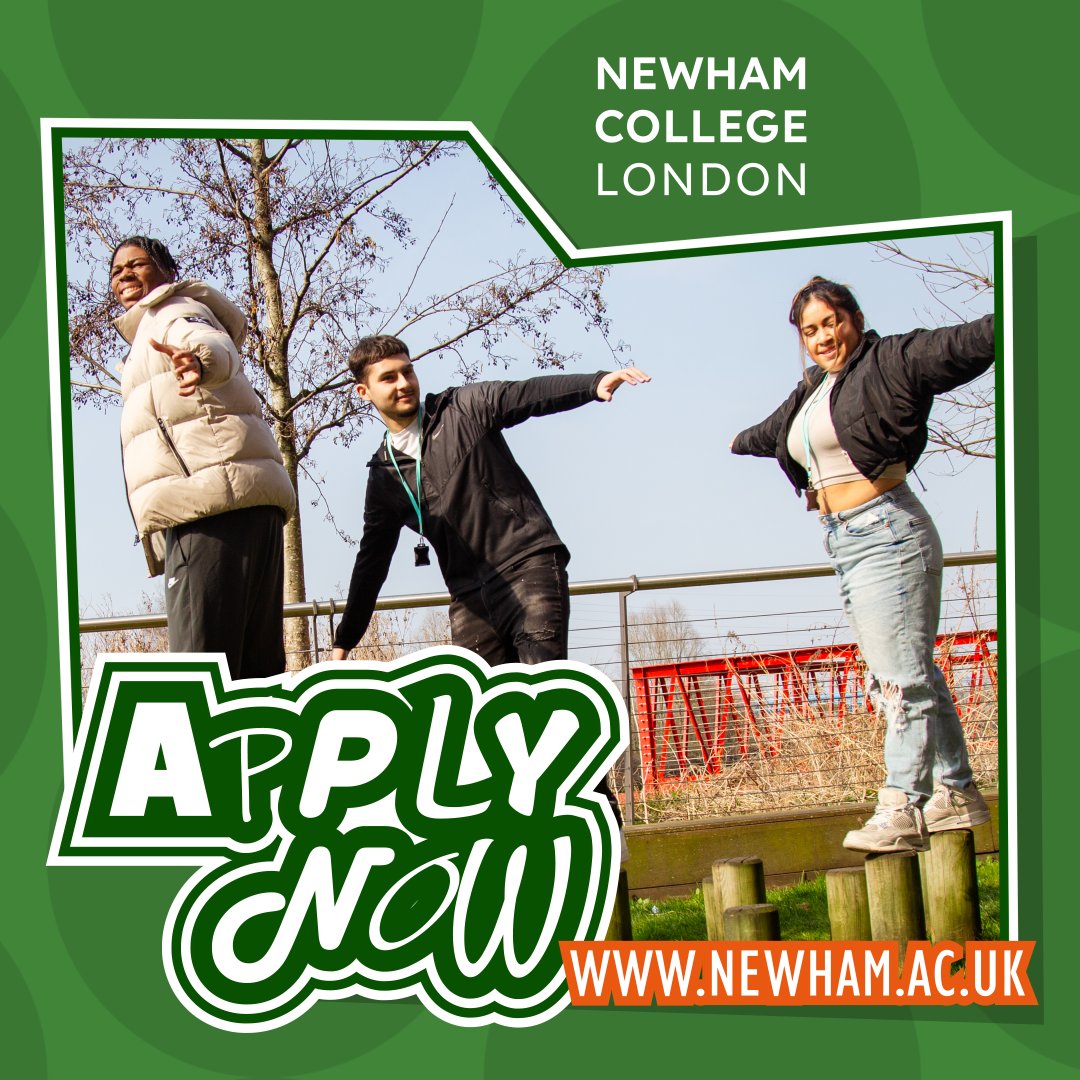 Apply Now for a course today - Start September! 

At Newham College, we're here to help you achieve your career goals and prepare you for a successful future!

Apply here - newham.ac.uk

#wearenewhamcollegelondon