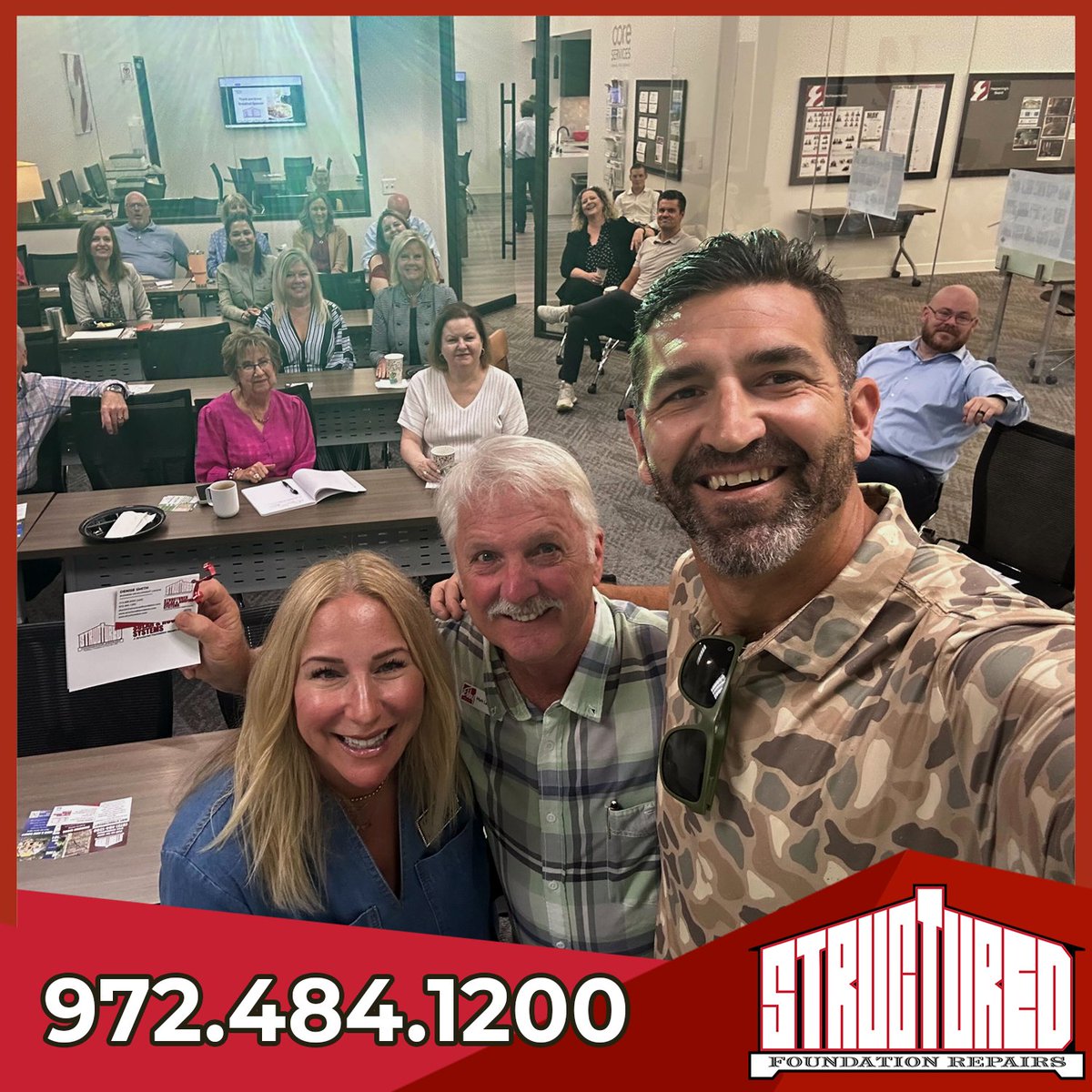 Full house at Ebby Halliday DFW Northwest (Flower Mound) this morning! 🎉 Big thanks to Rich Bartel for sharing Structured’s values—integrity, loyalty, and service. Packed room + 20 agents online = great energy all around! 💪🏽 #StructuredStrong #DFWRealEstate #EbbyHalliday