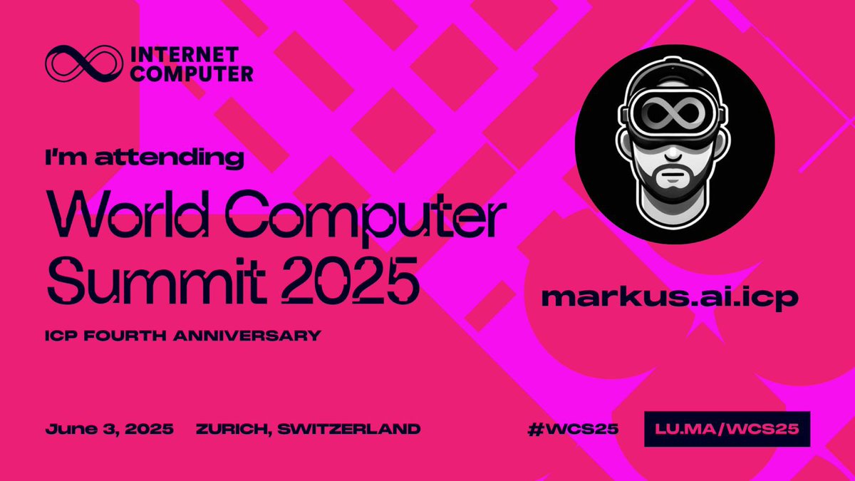 markus.ai.icp∞ (@markus_b30) on Twitter photo Looking forward to meet some people at the $ICP World Computer Summit in Zurich tomorrow. Fingers crossed we see at least a demo of <a href="/caffeineai/">Caffeine AI</a> 🤖 Looking forward to meet some people at the $ICP World Computer Summit in Zurich tomorrow. Fingers crossed we see at least a demo of <a href="/caffeineai/">Caffeine AI</a> 🤖