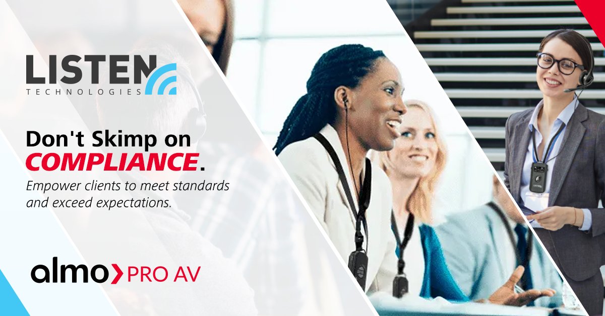 Ensure clients meet ADA and accessibility standards with top-tier assistive listening systems from <a href="/ListenTech/">Listen Technologies</a>. Recommend and install solutions that deliver clarity, reliability, and peace of mind. 

Explore the product range 👉 exertisalmo.com/products/brand…

#AssistiveListening