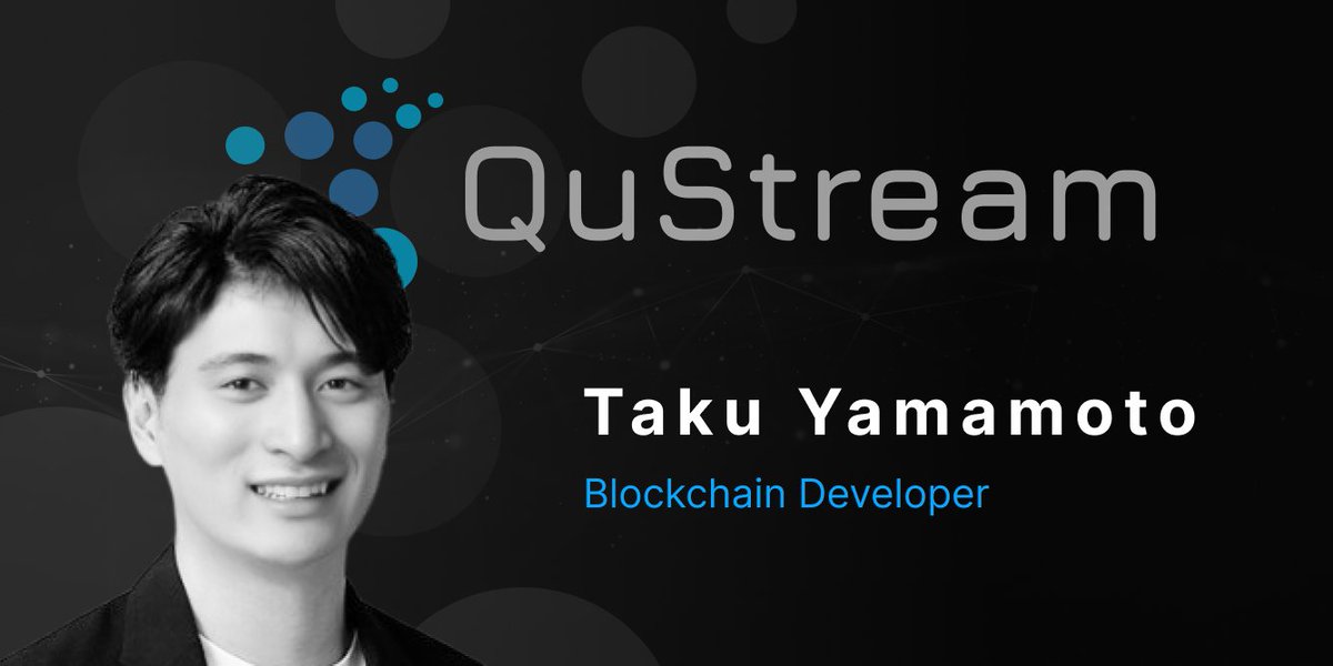 We're thrilled to welcome Taku Yamamoto to the team as a new addition to our blockchain developers team!

Bringing Japanese precision and engineering excellence to the heart of our L1 chain! 🙂

Our next goal is putting the L1 live before end of August!

#QuStream #Encryption