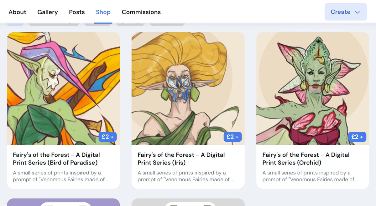 pay what you want wallpaper flower fairy mini series is up for sale on my ko-fi page !
if you love fantasy creatures and fun colours then check out my shop linked below ݁˖ ❀ ⋆｡˚
ko-fi.com/ghosstlycc/shop