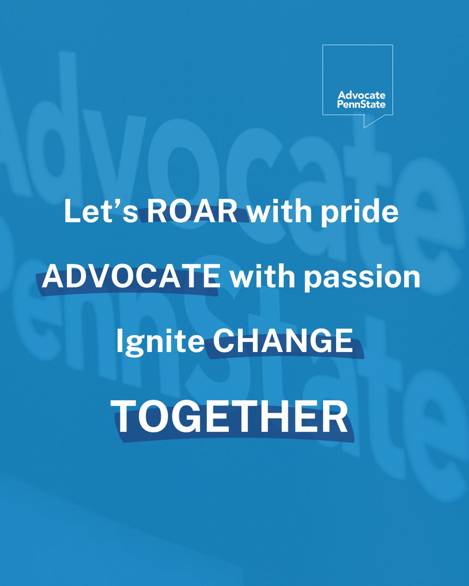 You cheer for @‌penn_state sports, graduations, and academics, and it’s time to put your Penn State passion into even more action.

Join Advocate Penn State now at advocate.psu.edu !

#AdvocatePennState #WeAre
