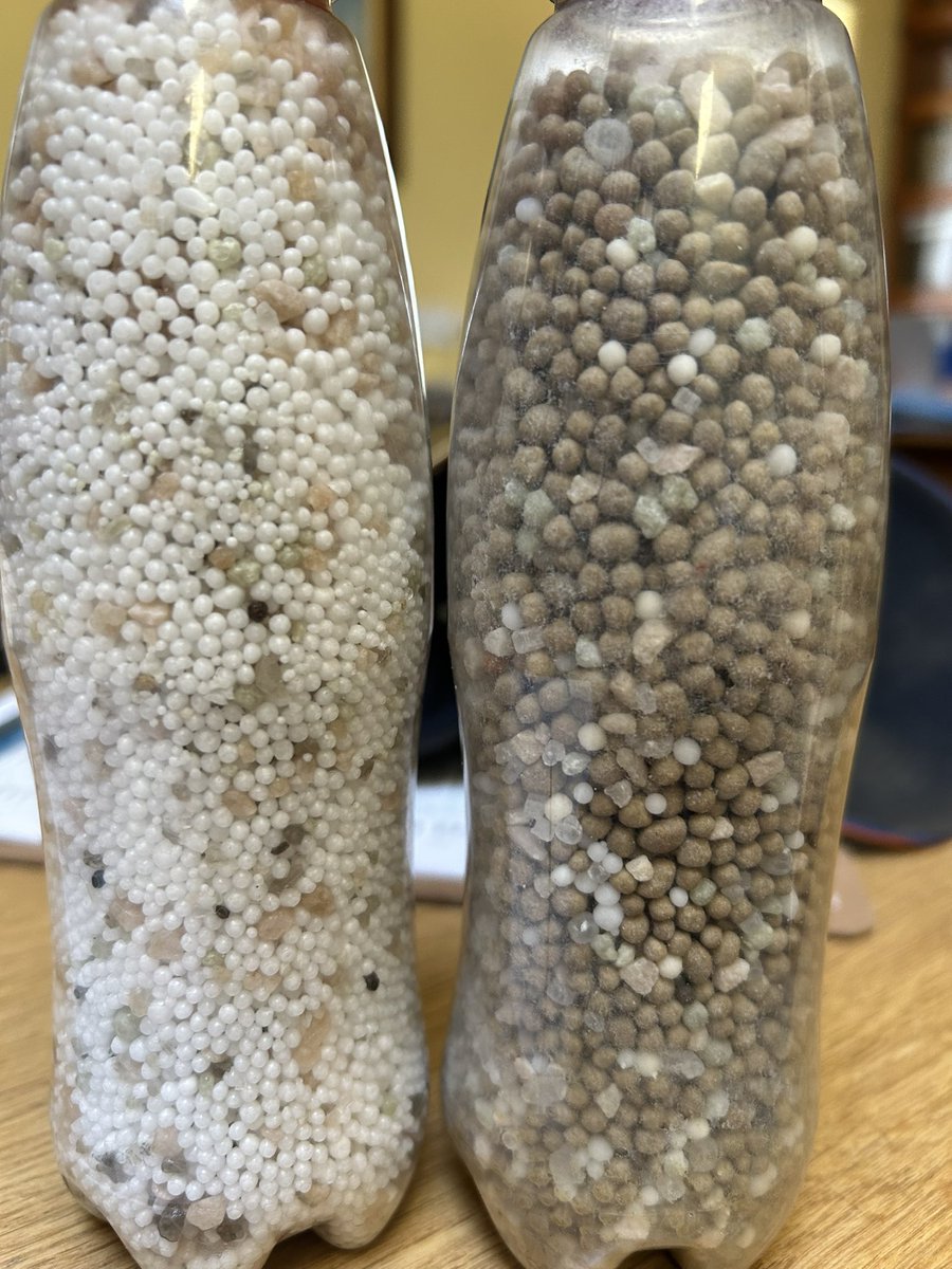 What would you do if your fertiliser company sent you this / these products that claim to be the same stuff? All from the same delivery of 15t.