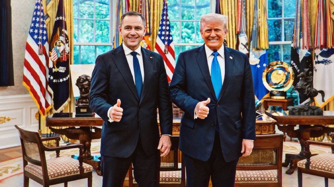 Matt Mowers (@mowers) on Twitter photo Congratulations to <a href="/NawrockiKn/">Karol Nawrocki</a> on his victory in the Polish presidential election.
At our recent <a href="/EUUSForum/">EU-US Forum</a> conference in Budapest, we discussed how Europeans want more conservative leadership, and the Polish presidential election is further proof. Congratulations to <a href="/NawrockiKn/">Karol Nawrocki</a> on his victory in the Polish presidential election.
At our recent <a href="/EUUSForum/">EU-US Forum</a> conference in Budapest, we discussed how Europeans want more conservative leadership, and the Polish presidential election is further proof.