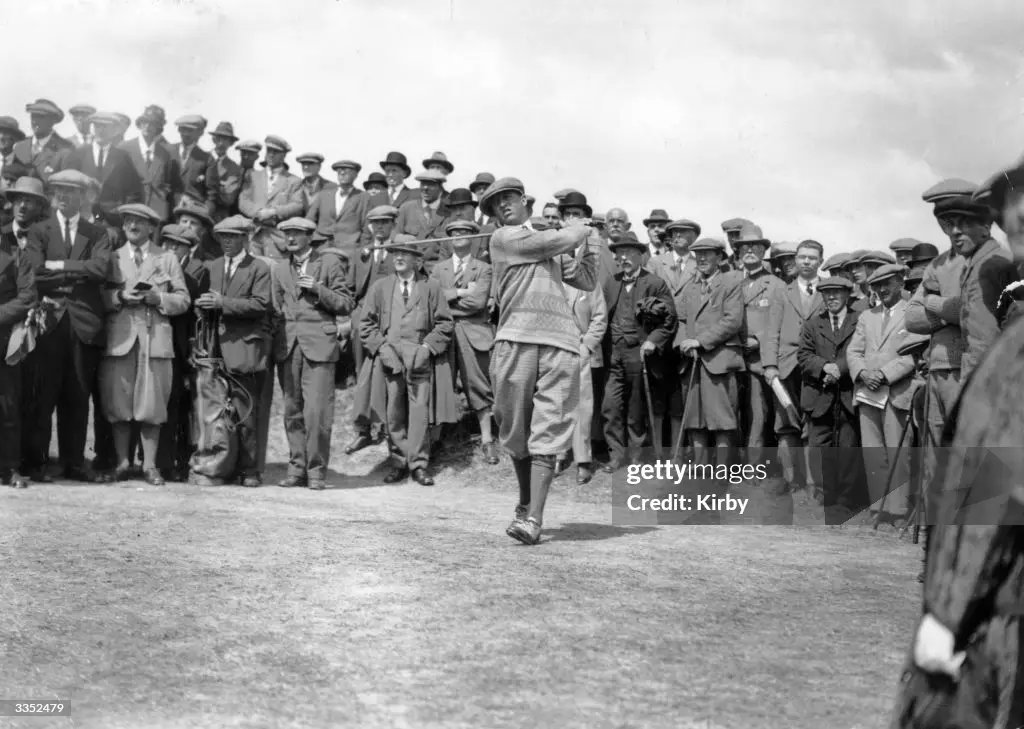 This month marks 100 years since the last time Prestwick staged The Open. 

This pic is from that final championship.

Wonder how many people will wear a shirt and tie to spectate this year...

Also, was 'Get the cap in' the 'Get the badge in' of its time?