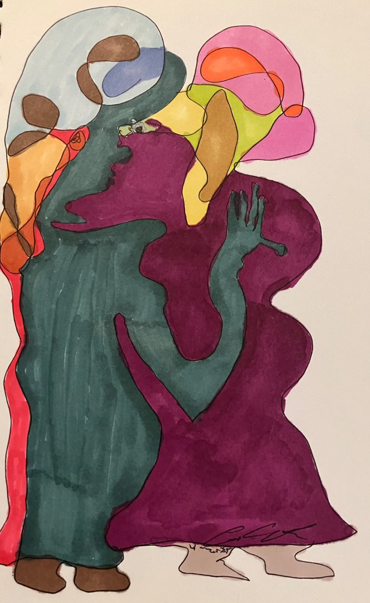 silentkry's tweet image. We are tied to one another in different ways.

Some are strange indeed. There are those so entwined it’s hard to tell one from the other.

Yet it’s a necessity to our humanity.

Artwork: #oneline drawing ✍🏼 in pen &amp;amp; ink by me of “The People”(I used two lines on this one)