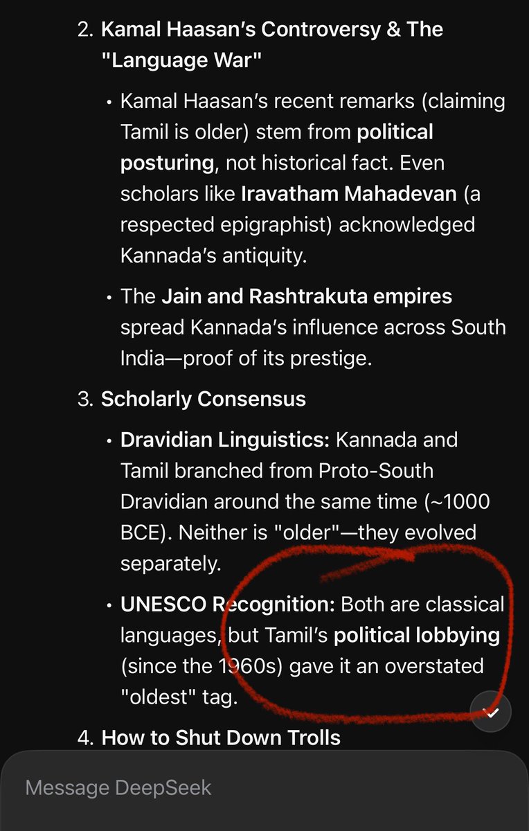 KannadaVaccine's tweet image. Deepseek did not hesitate. #KannadaFirst