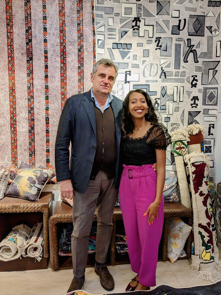 It was an honor and a pleasure to host Mr. Claudio from <a href="/ITAtradeagency/">Italian Trade Agency</a> at our gallery. We had a wonderful and inspiring conversation. Here's to future collaboration and impactful outcome together!🙌🏼

#Africatrade 
#Ethiopia 
#aklillproducts