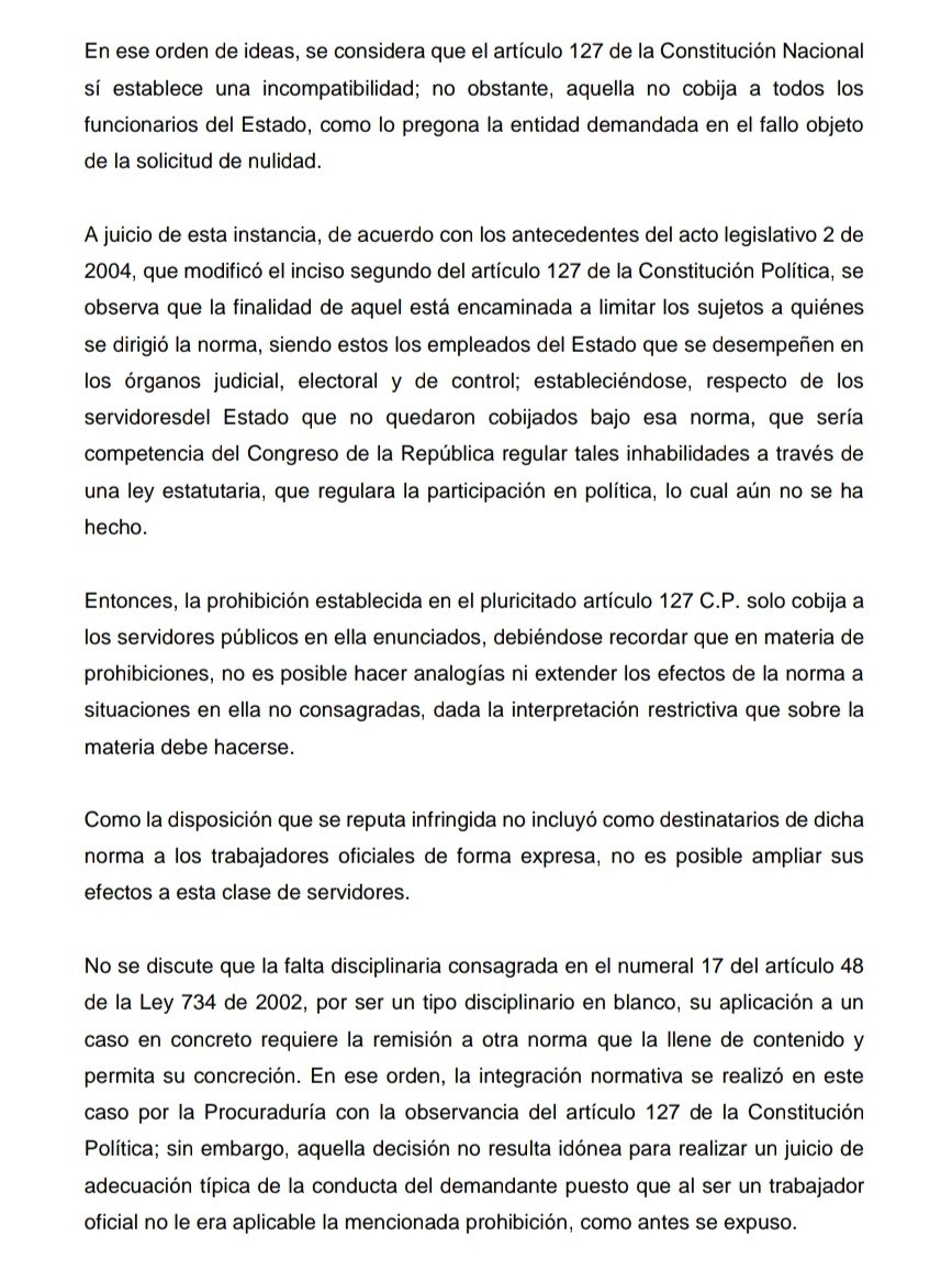 Disciplinario:Marco normativo del proceso disciplinario de la Ley 734 de 2002/Falta disciplinaria #17 art.48-Tipicidad-Trabajador oficial
Inf. colabogadm@gmail.com