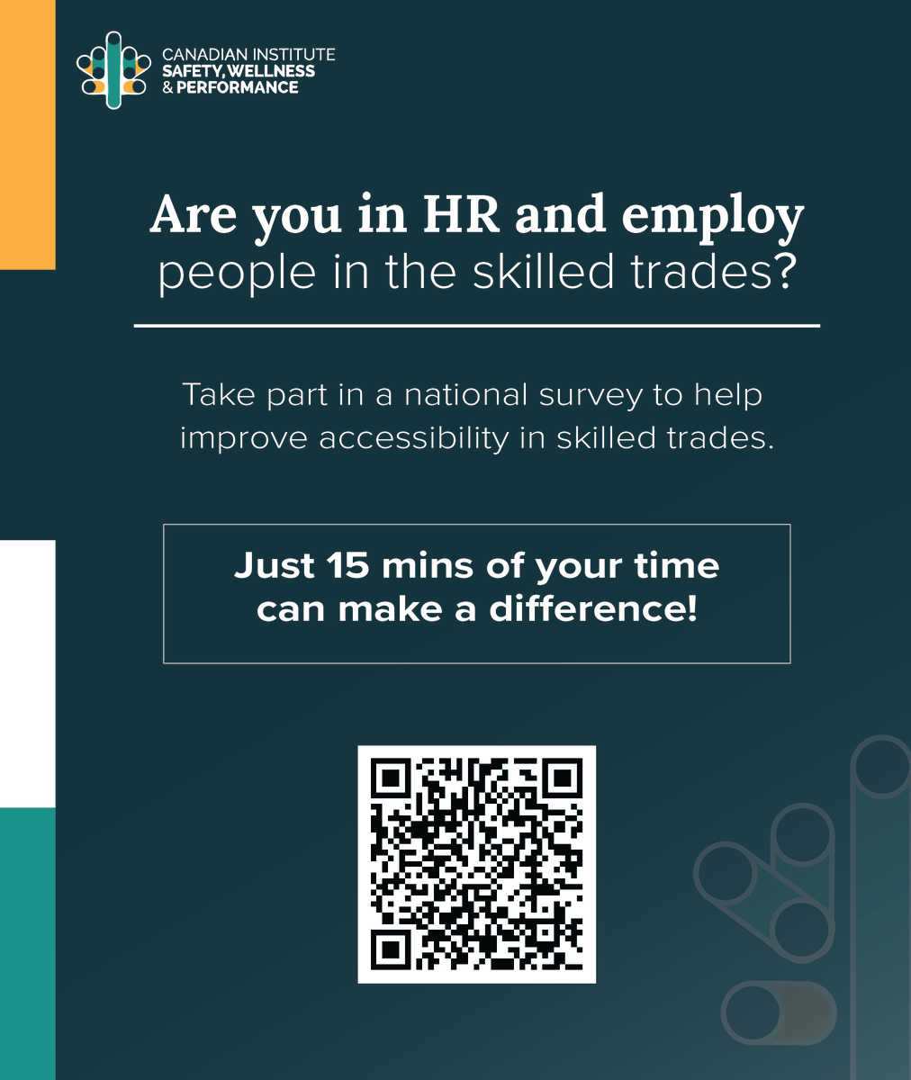 Are you involved in hiring and supporting skilled trades professionals? Your insights are invaluable.

We're conducting a Canada-wide survey to understand how organizations like yours attract, accommodate, and support skilled tradespeople with disabilities.
