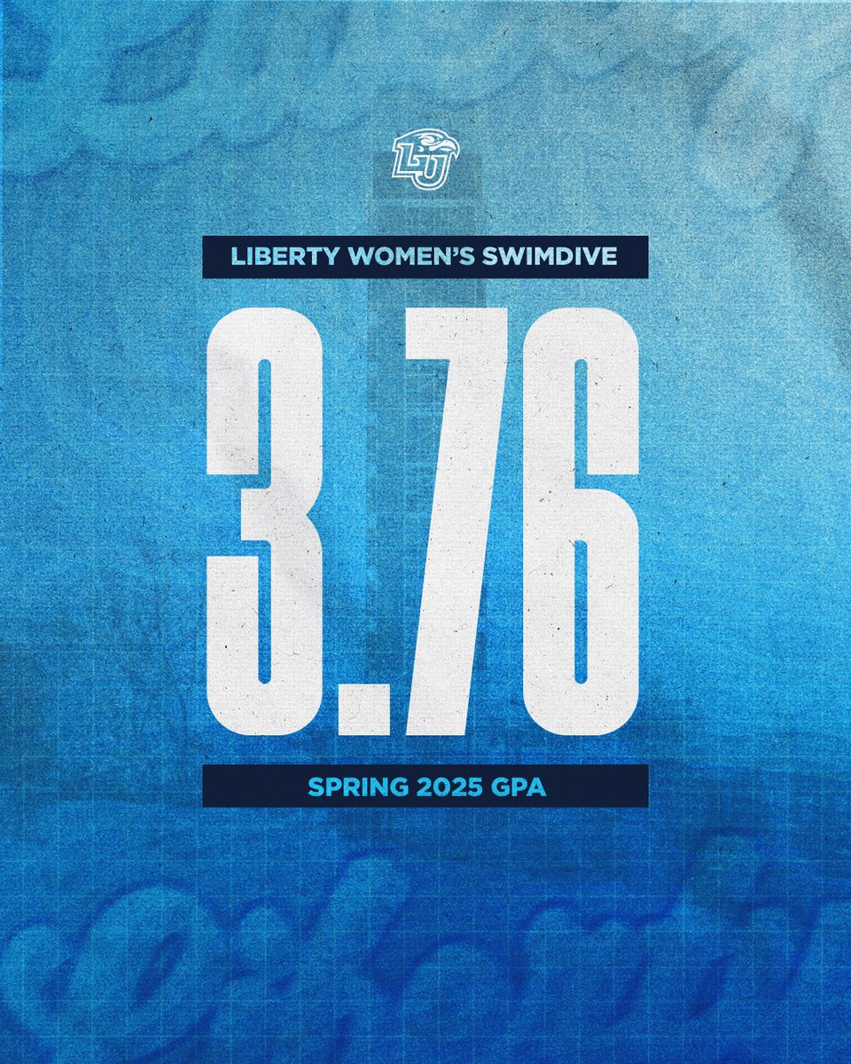 Another great semester in the pool and classroom! Our 3.76 GPA was the  highest of any Liberty athletics team during the Spring 2025 semester.  Thanks to @libertyaaa for all of your hard