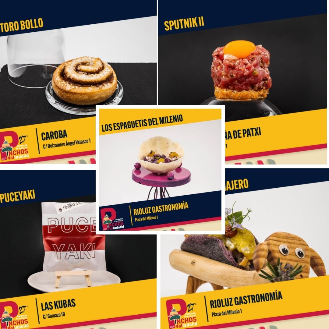 Hasta el 8 de junio se celebra el Concurso de Pinchos de Valladolid, organizado por @apehva
Cinco de ellos, son de establecimientos colaboradores con el Proyecto de Restauración Sin Gluten
¡Gracias a todos los participantes por su compromiso!
Más info visitavalladolid.com