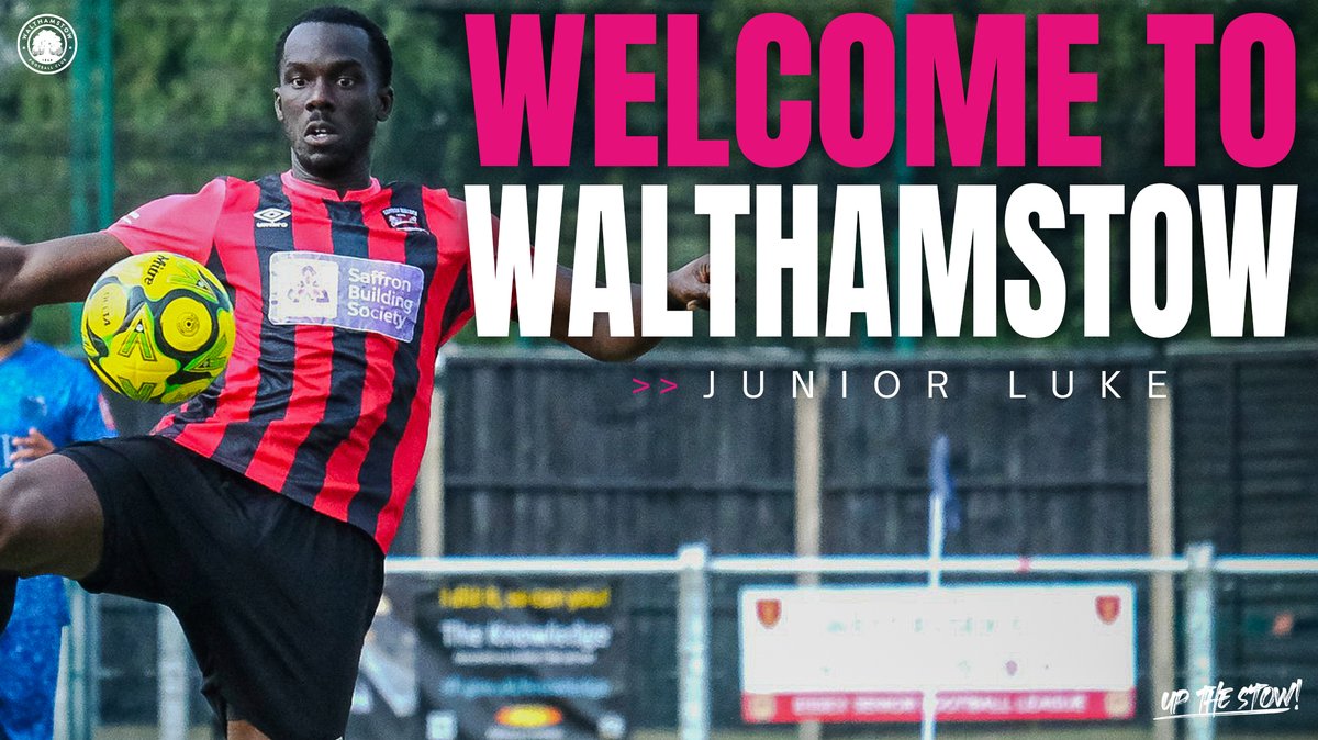 Walthamstow Football Club (@walthamstowfc) on Twitter photo ๐ช๐ฒ๐น๐ฐ๐ผ๐บ๐ฒ ๐๐ผ ๐ช๐ฎ๐น๐๐ต๐ฎ๐บ๐๐๐ผ๐, ๐๐๐ป๐ถ๐ผ๐ฟ ๐๐๐ธ๐ฒ!
Or should we say welcome back? 14 years after making his debut for the club, we're delighted to welcome Junior back!
The vastly-experienced defender joins from Saffron Walden Town. ๐ช๐ฒ๐น๐ฐ๐ผ๐บ๐ฒ ๐๐ผ ๐ช๐ฎ๐น๐๐ต๐ฎ๐บ๐๐๐ผ๐, ๐๐๐ป๐ถ๐ผ๐ฟ ๐๐๐ธ๐ฒ!
Or should we say welcome back? 14 years after making his debut for the club, we're delighted to welcome Junior back!
The vastly-experienced defender joins from Saffron Walden Town.