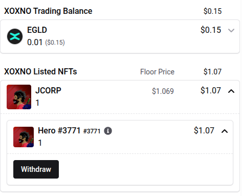 xBoard (@xboard_app) on Twitter photo NEW: XOXNO Marketplace in xBoard🔥🔥
Your NFTs listed on <a href="/XoxnoNetwork/">XOXNO Network</a> marketplace are now visible in your xBoard!
Furthermore, you can now track your XOXNO trading balance and withdraw your listed NFTs in one click 👌 NEW: XOXNO Marketplace in xBoard🔥🔥
Your NFTs listed on <a href="/XoxnoNetwork/">XOXNO Network</a> marketplace are now visible in your xBoard!
Furthermore, you can now track your XOXNO trading balance and withdraw your listed NFTs in one click 👌