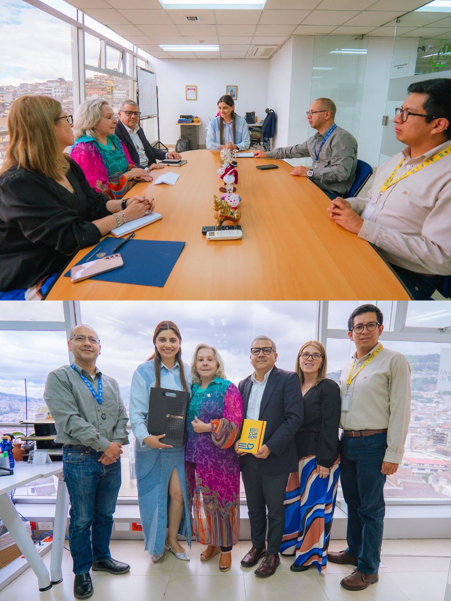 🤝 Ecuador y Colombia unidos por el turismo 🇪🇨🇨🇴

La viceministra de Turismo, <a href="/SilvanaRamirezV/">Silvana Ramírez</a>, lideró una reunión clave con la Embajada de Colombia en Ecuador, representada por la embajadora María Antonia Velasco Guerrero, con el objetivo de fortalecer el turismo binacional.🧵