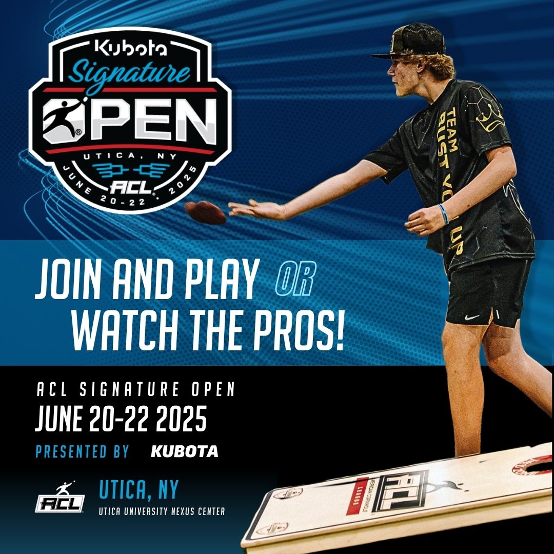 🎯 Pro Cornhole is taking over Utica!

Get ready for a full weekend of fun, fierce competition, and big-time energy at the Utica University Nexus Center, June 20–22! 

American Cornhole League Signature Open is right in our backyard!