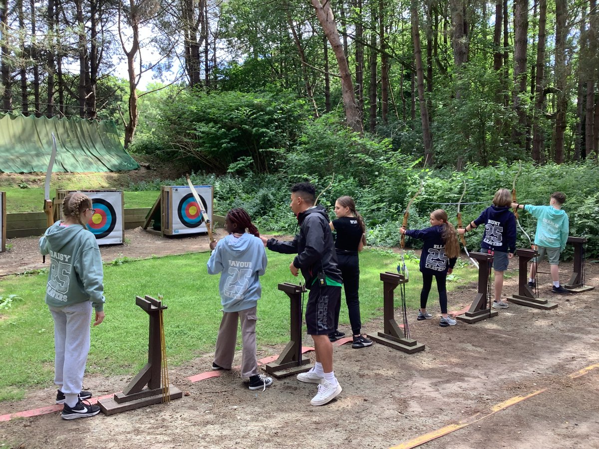 Our first activity was archery.🏹