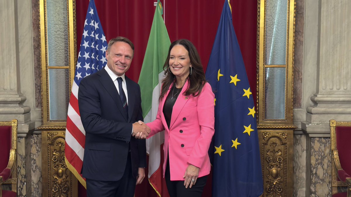 Secretary Brooke Rollins (@secrollins) on Twitter photo Day 1 in Rome, Italy! I’m here delivering on President Trump’s promise to put American Ag FIRST!
Just wrapped a fantastic bilateral meeting with my Italian counterpart, <a href="/FrancescoLollo1/">Francesco Lollobrigida 🇮🇹</a>, to discuss the future of balanced trade and expanding markets for our American products Day 1 in Rome, Italy! I’m here delivering on President Trump’s promise to put American Ag FIRST!
Just wrapped a fantastic bilateral meeting with my Italian counterpart, <a href="/FrancescoLollo1/">Francesco Lollobrigida 🇮🇹</a>, to discuss the future of balanced trade and expanding markets for our American products