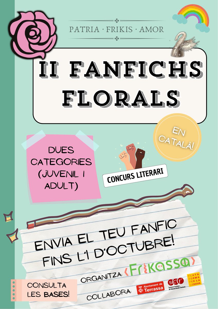 📚 Tornen els Fanfichs Florals 🌟, el concurs literari de “fanfics” en català!