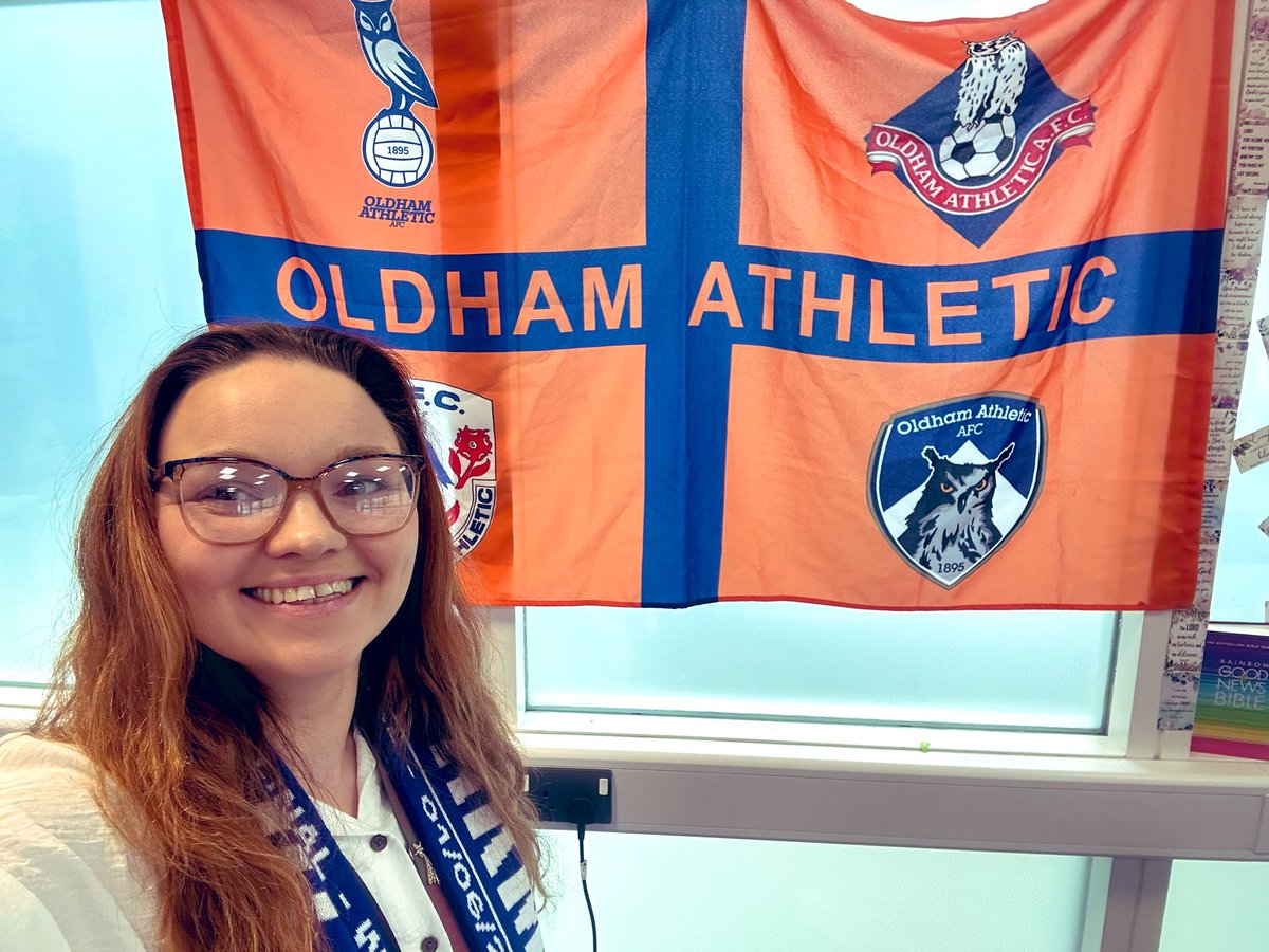 Well I think my adrenaline crash came into effect as our lunchtime today! Still loving the dream of being at Wembley with <a href="/OfficialOAFC/">Oldham Athletic</a> yesterday! A day I’ve dreamed of…. What a memory! Carrying it into the classroom with me today 🦉💙🐭