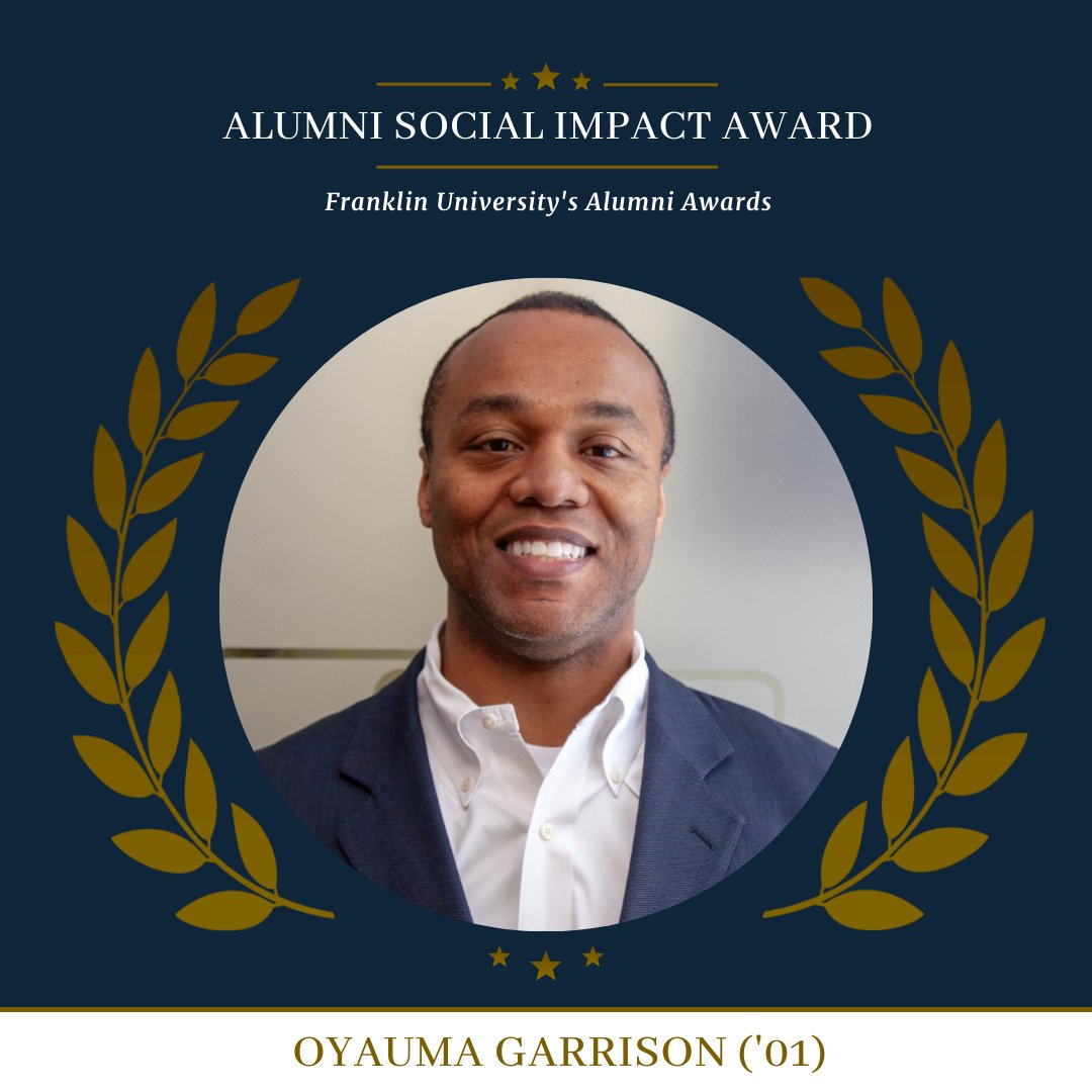 Franklin University proudly honored Oyauma Garrison, MBA '01, with the  Social Impact Alumni Award at its 179th Commencement! Congratulations,  Oyauma! Learn more: https://t.co/U2eL8550FX #FranklinUniversity  #SocialImpactAward #DreamsComeTrueAtFranklinU, image size:1080x1080