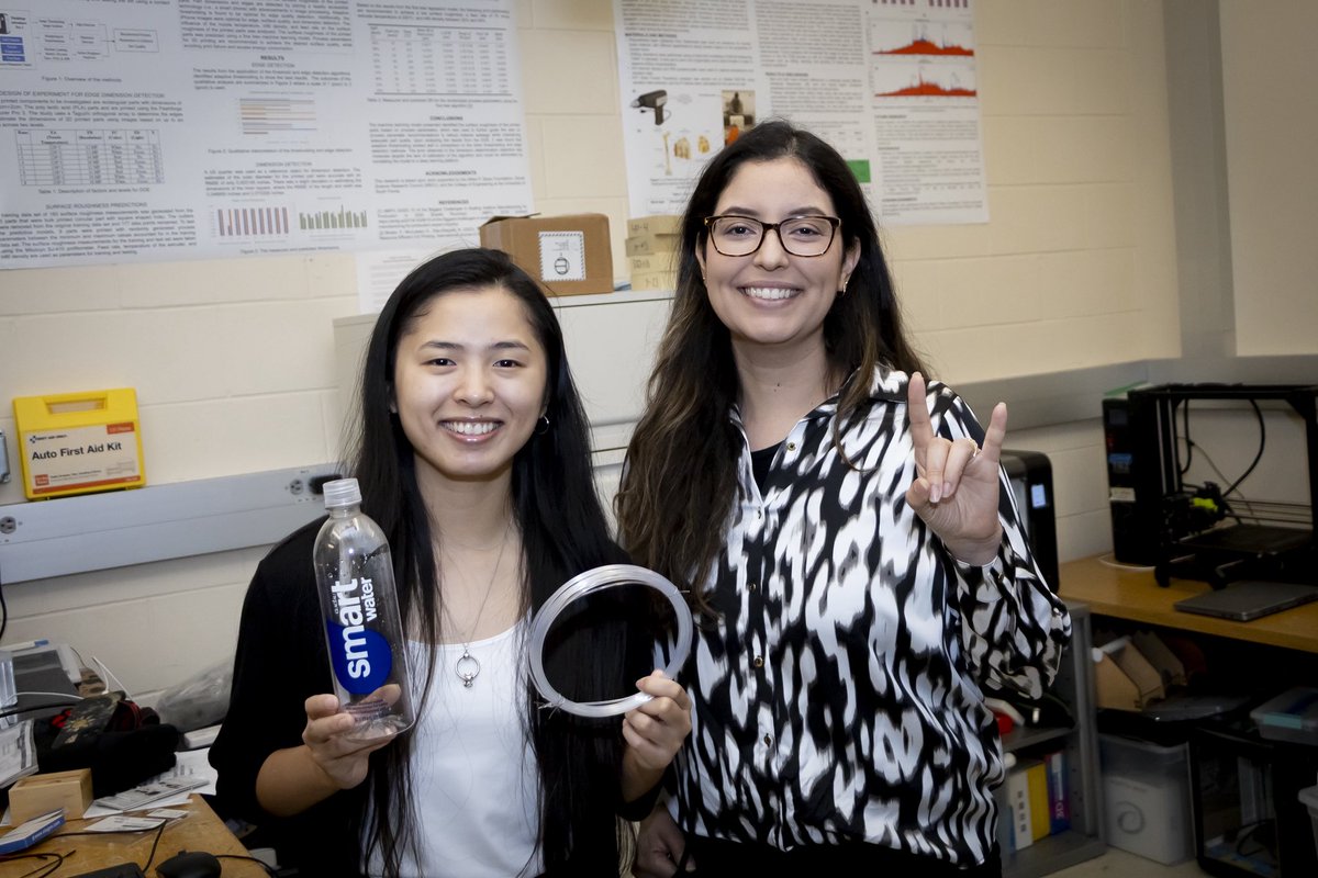 EngineeringUSF's tweet image. ♻️ From plastic bottle to printer-ready filament.
USF student Brinley Jordan is turning waste into engineering innovation in Dr. Diaz-Elsayed’s lab.
🌱 Sustainable design, real-world impact.

#USFEngineering #3DPrinting #Sustainability #CircularEconomy #WomenInSTEM