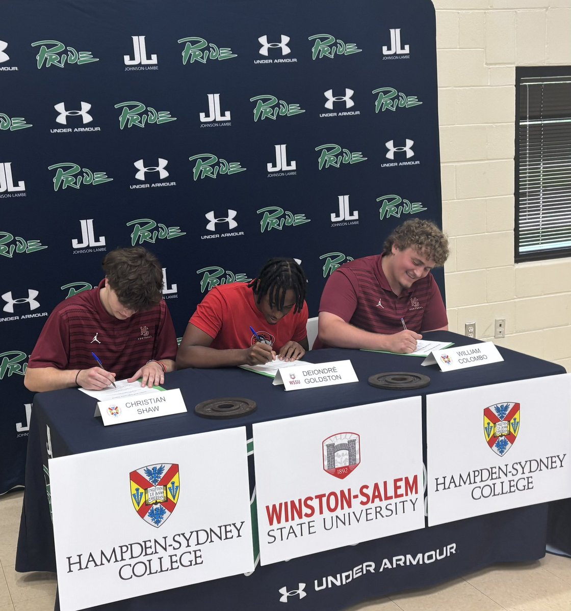 Leesville Pride Football (@pride_leesville) on Twitter photo So Proud of what these guys have accomplished on and off the field! <a href="/WSSURamFootball/">WSSU Rams Football</a> and <a href="/HSC__FOOTBALL/">H-SC Football</a> are getting great young men! <a href="/cmshawww/">Christian Shaw</a> <a href="/dregoldston4/">Deiondre Goldston</a> <a href="/thewillcolombo/">william colombo</a>
#Leesville4Life So Proud of what these guys have accomplished on and off the field! <a href="/WSSURamFootball/">WSSU Rams Football</a> and <a href="/HSC__FOOTBALL/">H-SC Football</a> are getting great young men! <a href="/cmshawww/">Christian Shaw</a> <a href="/dregoldston4/">Deiondre Goldston</a> <a href="/thewillcolombo/">william colombo</a>
#Leesville4Life