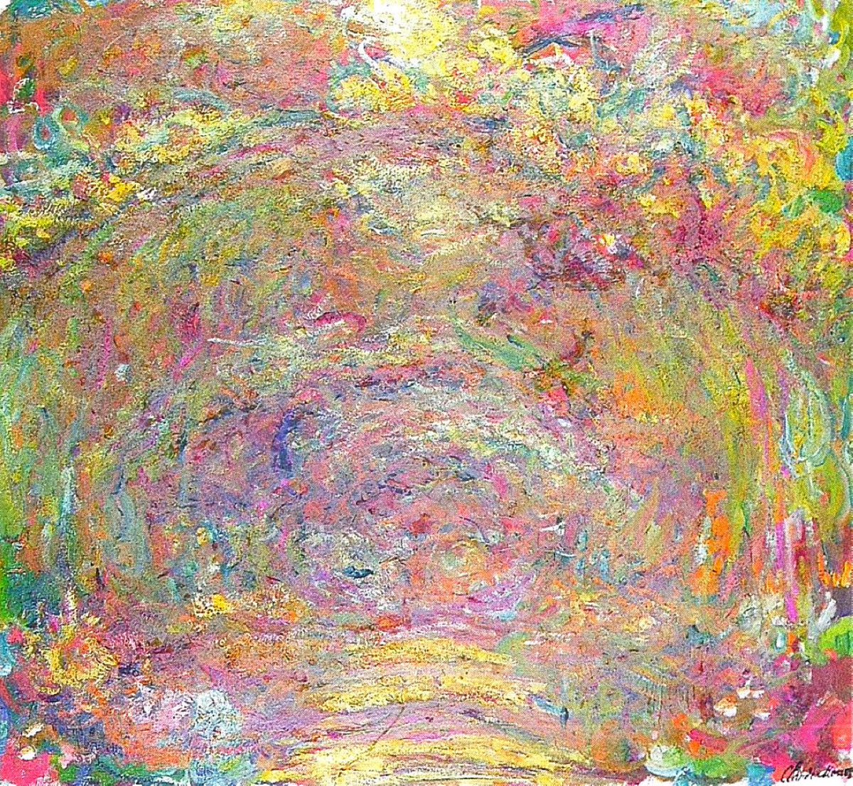 CircusIsCalling's tweet image. Claude Monet       Path under rose trellis  1924