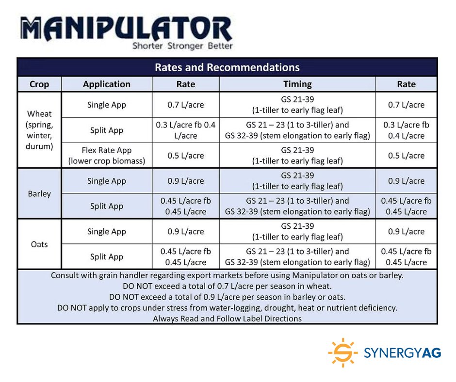 SynergyAG Yorkton (@synergyagyktn) on Twitter photo Did your wheat crop lodge last year? To help reduce lodging, applying a PGR like Manipulator can shorten the crop & strengthen plant stems which can reduce lodging. For more info about Manipulator and timing, talk to you local #SynergyAg rep.
#rootsyoucancounton <a href="/belchimcanada/">Belchim Canada</a> Did your wheat crop lodge last year? To help reduce lodging, applying a PGR like Manipulator can shorten the crop & strengthen plant stems which can reduce lodging. For more info about Manipulator and timing, talk to you local #SynergyAg rep.
#rootsyoucancounton <a href="/belchimcanada/">Belchim Canada</a>